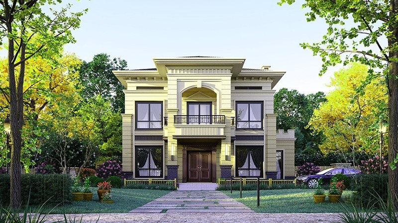 滨海中式合院住宅，开放庭院与邻里乡亲更亲近